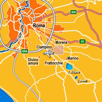 hotel Grottaferrata: Aeroporto di Roma Ciampino