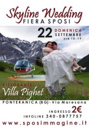 poster fiera sposi Skyline Wedding Villa Pighet